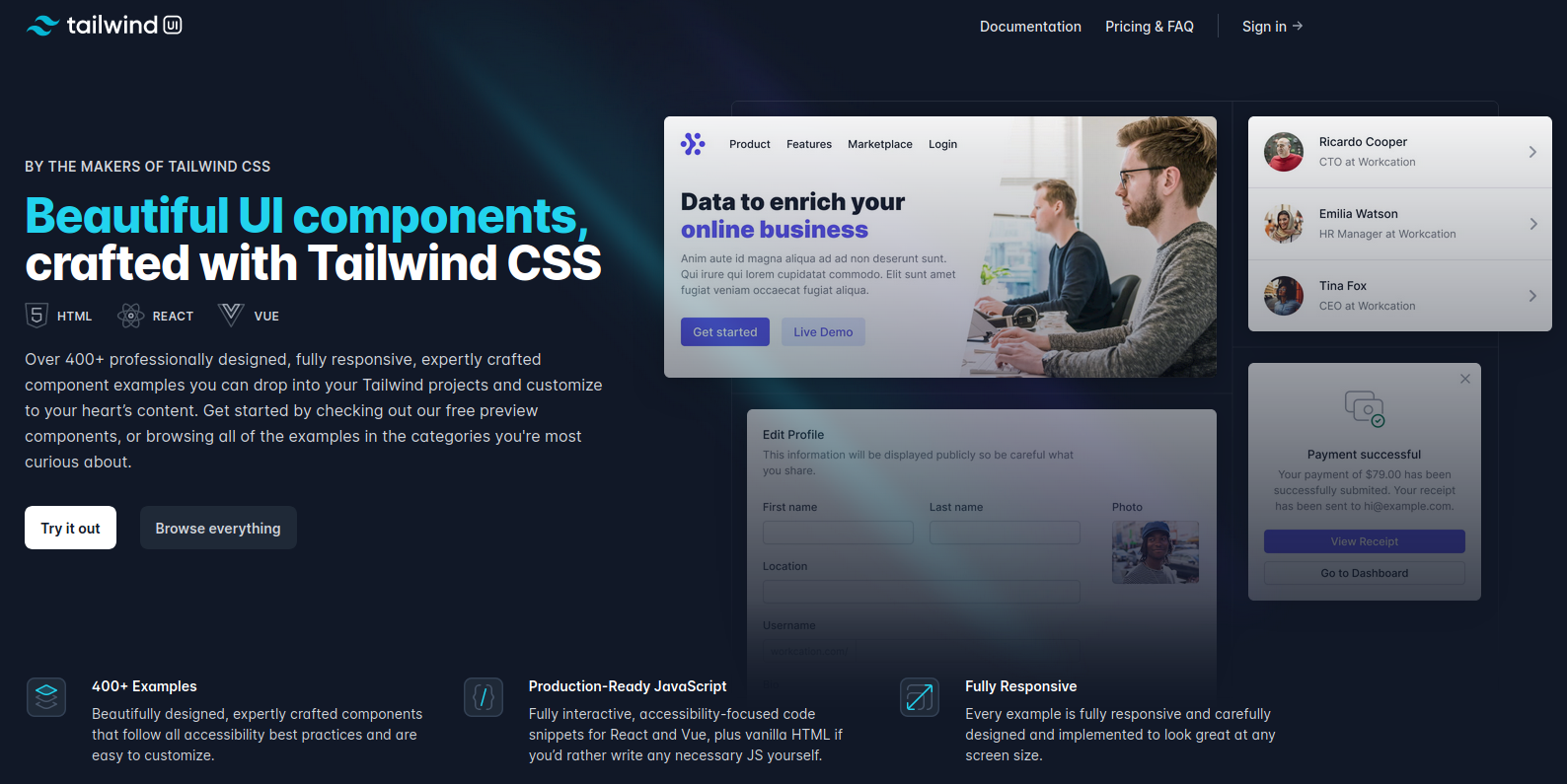 Laung Free Tailwind Css Personal Blog Template Angrystudio 10 